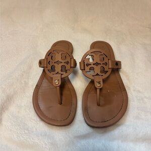 Tory Burch Thong Sandals in Cognac Brown